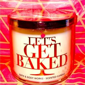 Bath and Body Works Let's Get Baked HTF 3 Wick candle